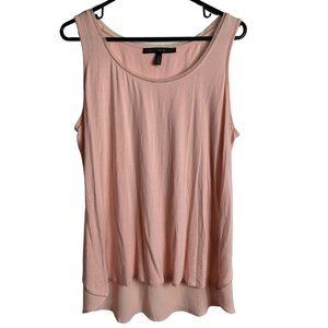 White House Black Market Pink Sleeveless Shirt Size Medium